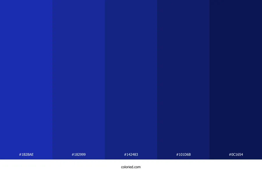 Klein Blue Color Palette