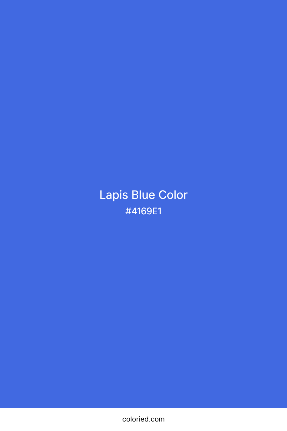 Lapis Blue Color