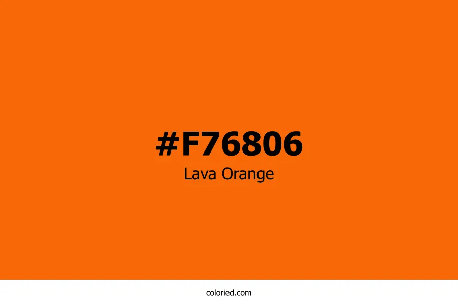 Lava Orange Color