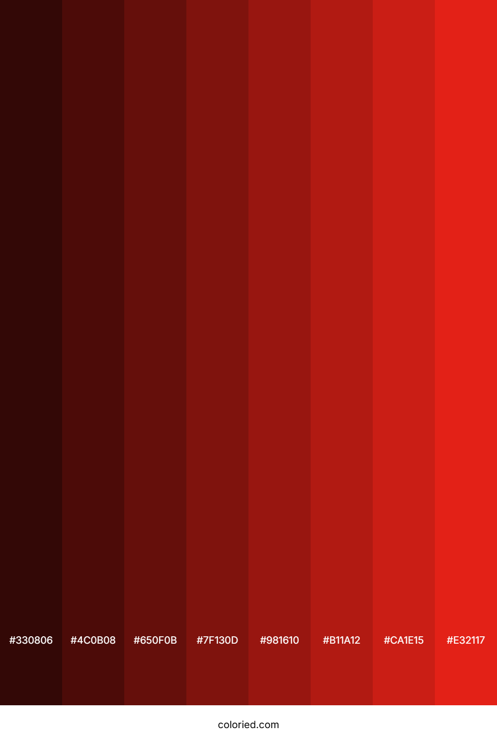 Lava Red Color Shades