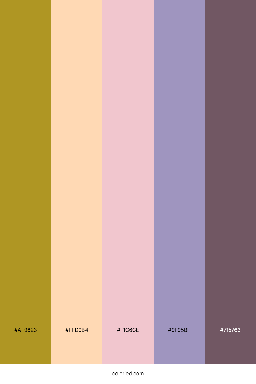 Lavender Amber Dream Color Palette