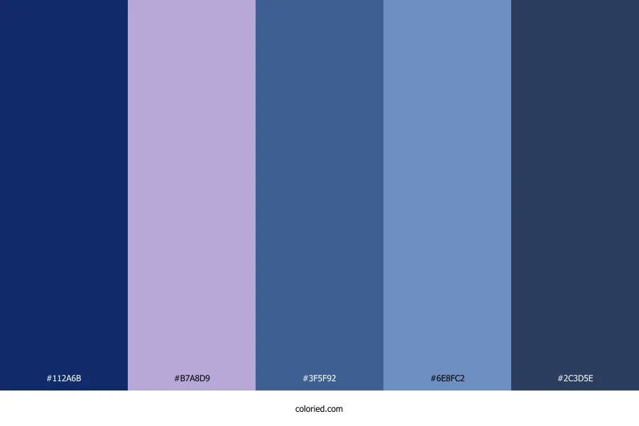 Lavender and Blue Color Palette
