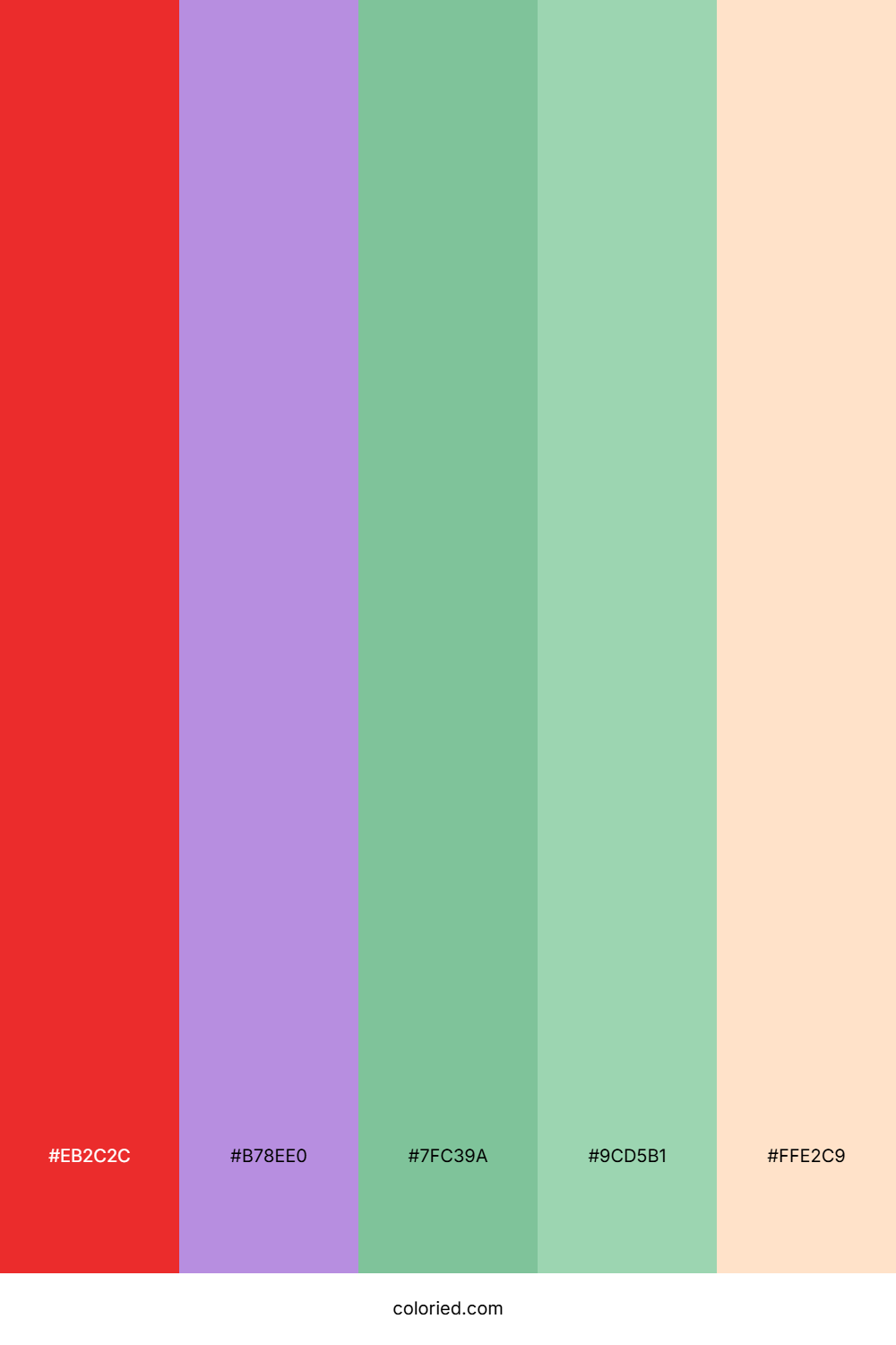 Lavender And Coral Color Palette