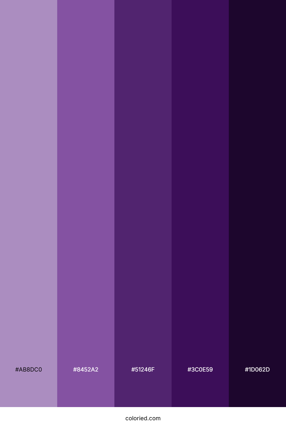 Lavender and Deep Violet Color Palette