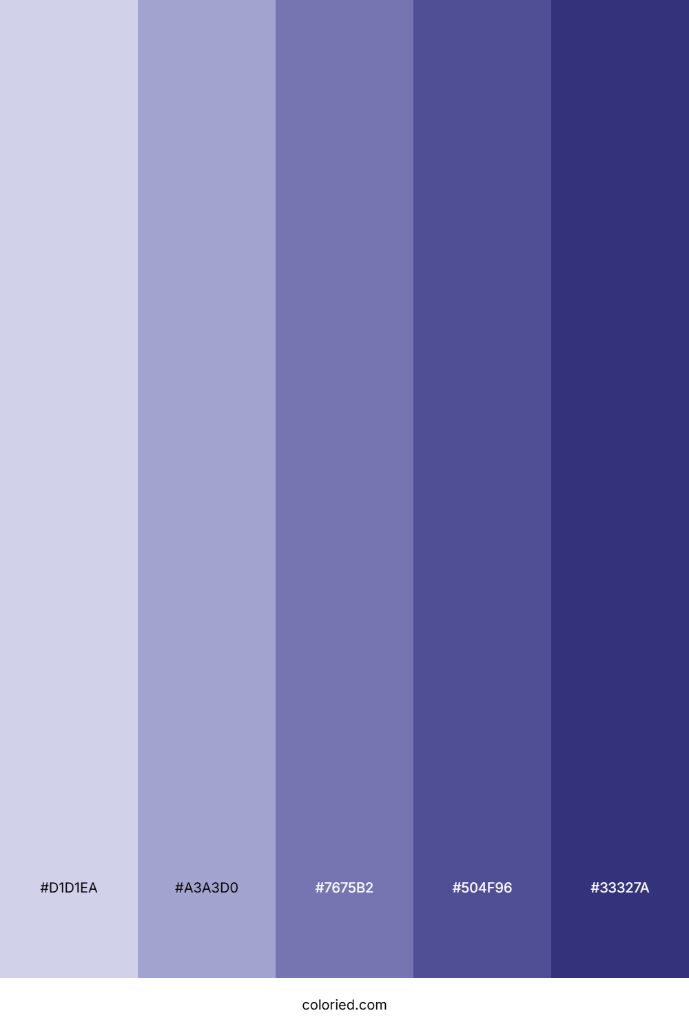 Lavender and Indigo Color Palette