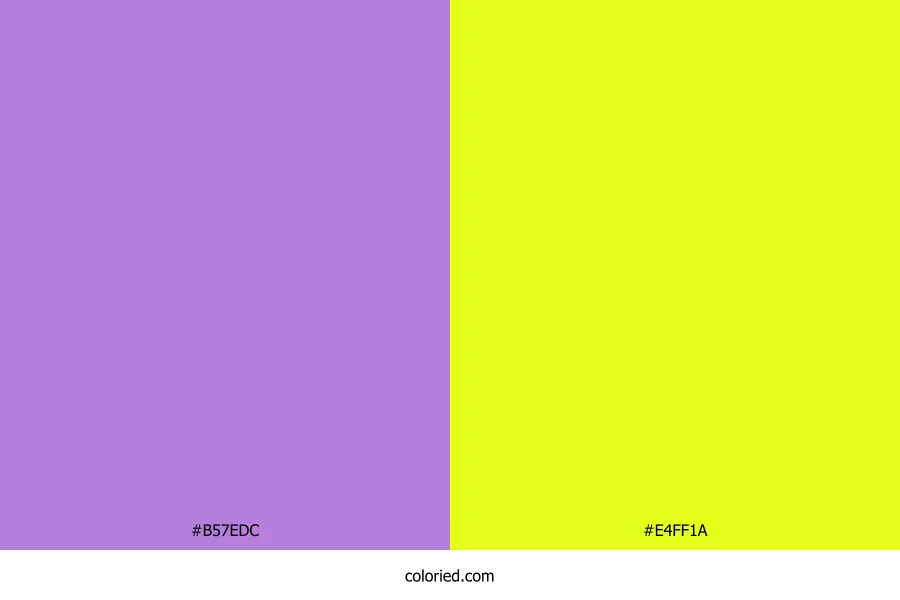 Lavender and Lime Yellow Dress Combination