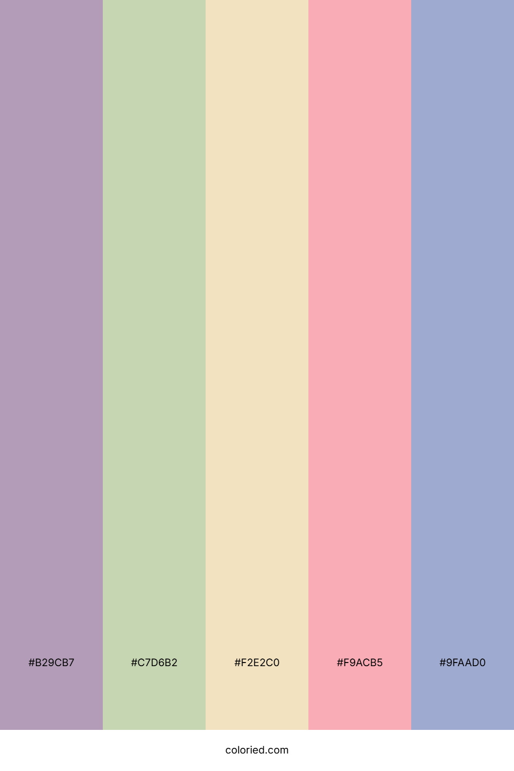 Lavender and Peach Color Palette