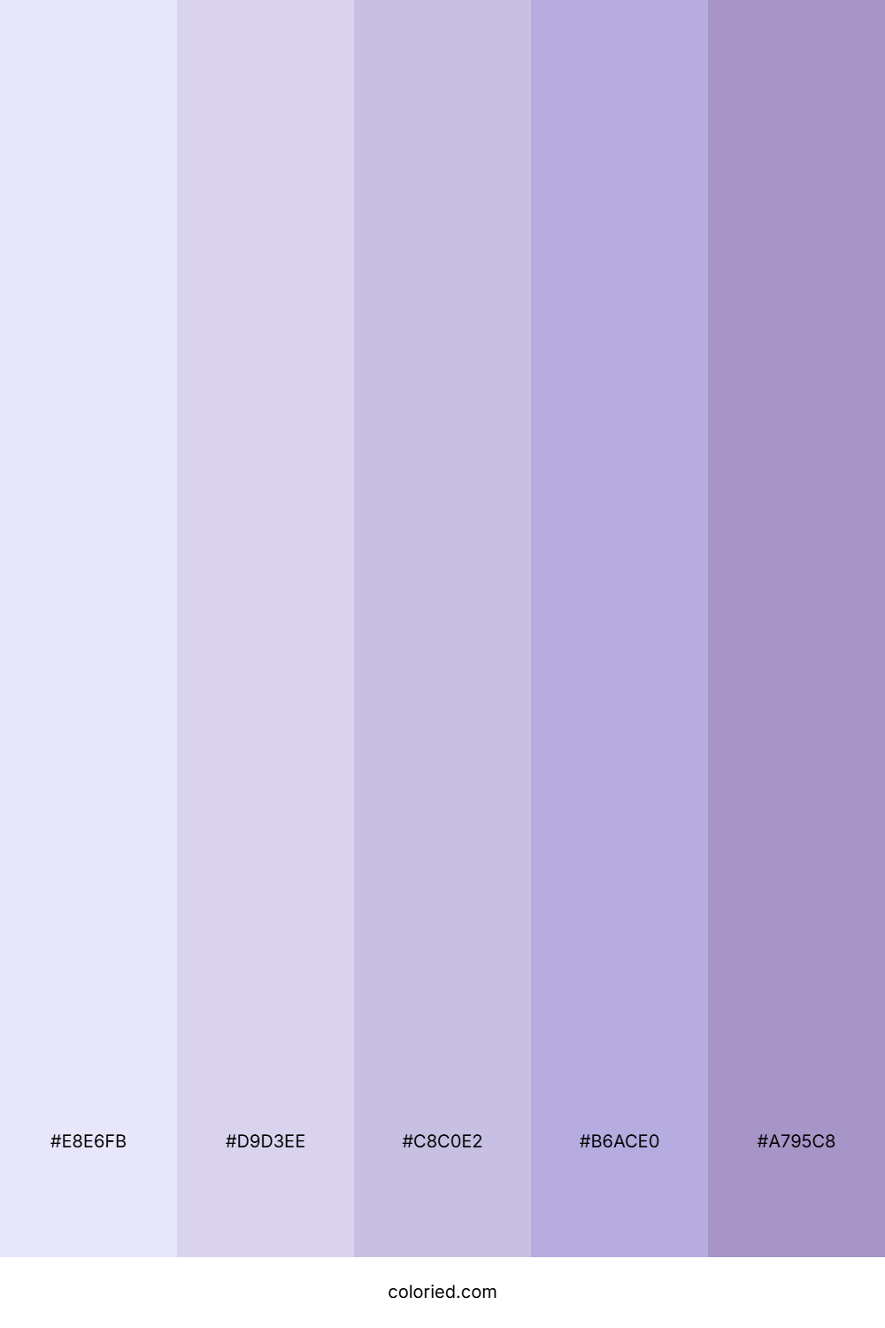 Lavender And Purple Color Palette