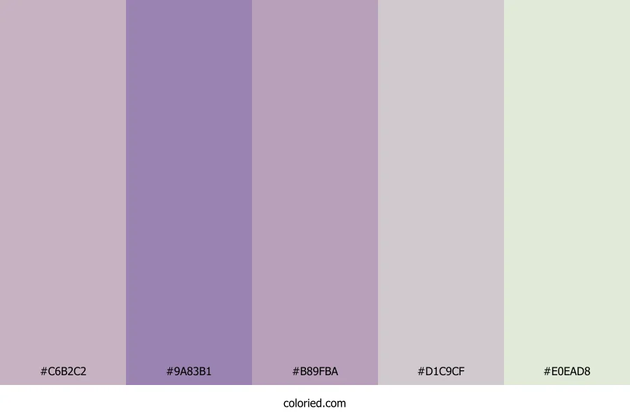 Lavender and Soft Gray Color Palette