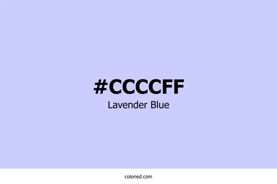 Lavender Blue Color Hex Code