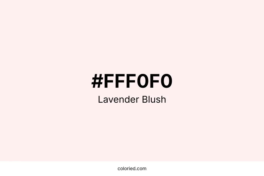 Lavender Blush Color Hex Code