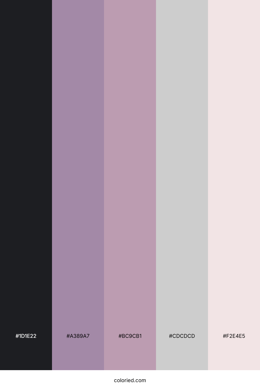 Lavender Dusk Haze Color Palette