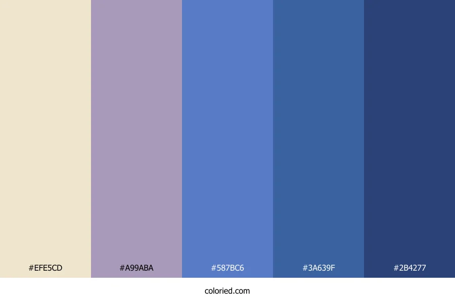 Lavender Dusk Horizon Color Palette