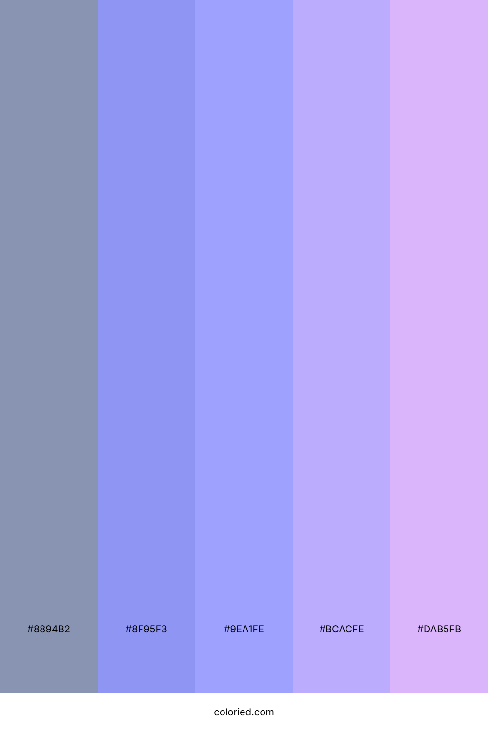 Lavender Frost Drift Color Palette