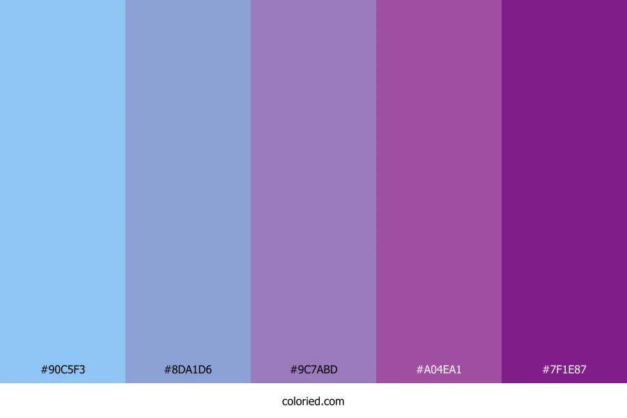 Lavender Frostfall Dawn Color Palette