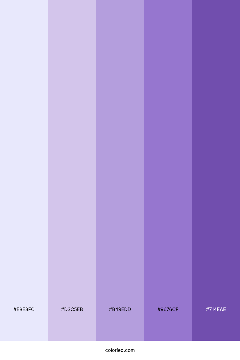 Lavender Gradient Color Palette