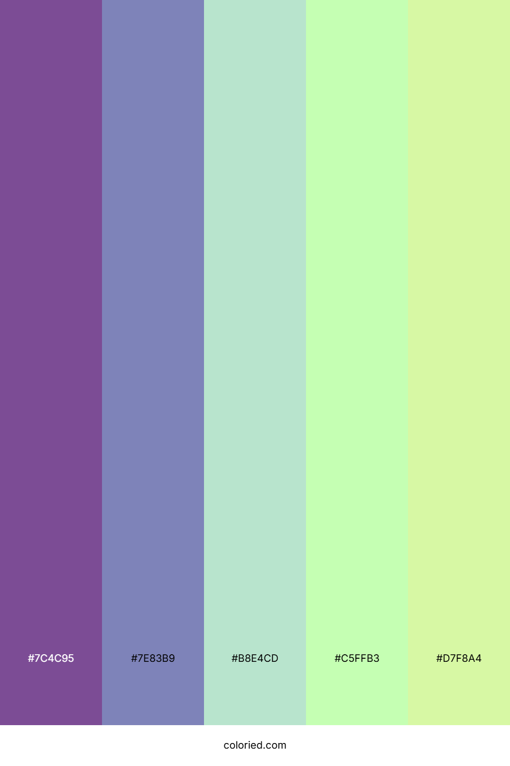 Lavender Green Harmony Color Palette