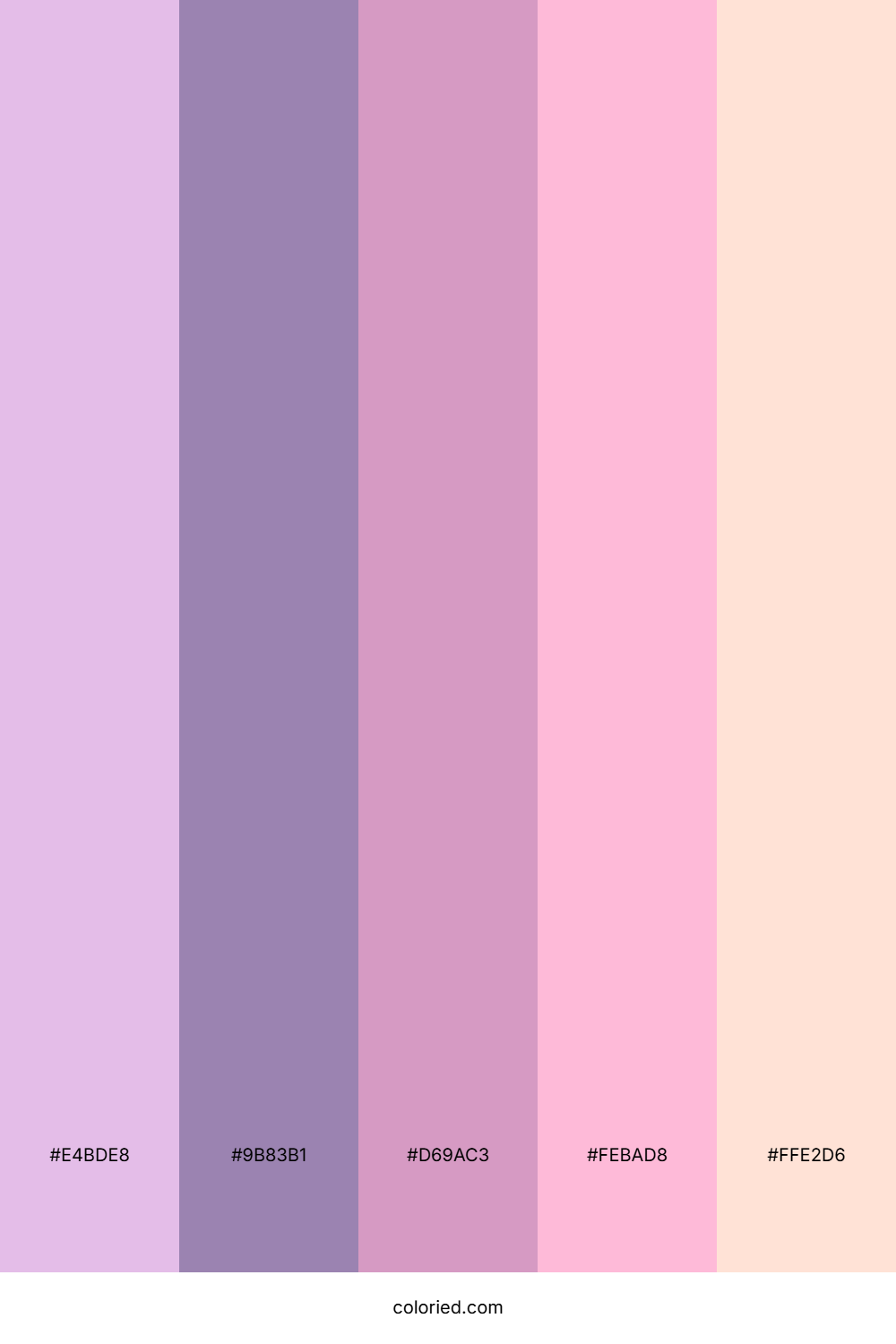 Lavender Haze and Orchid Pink Color Palette