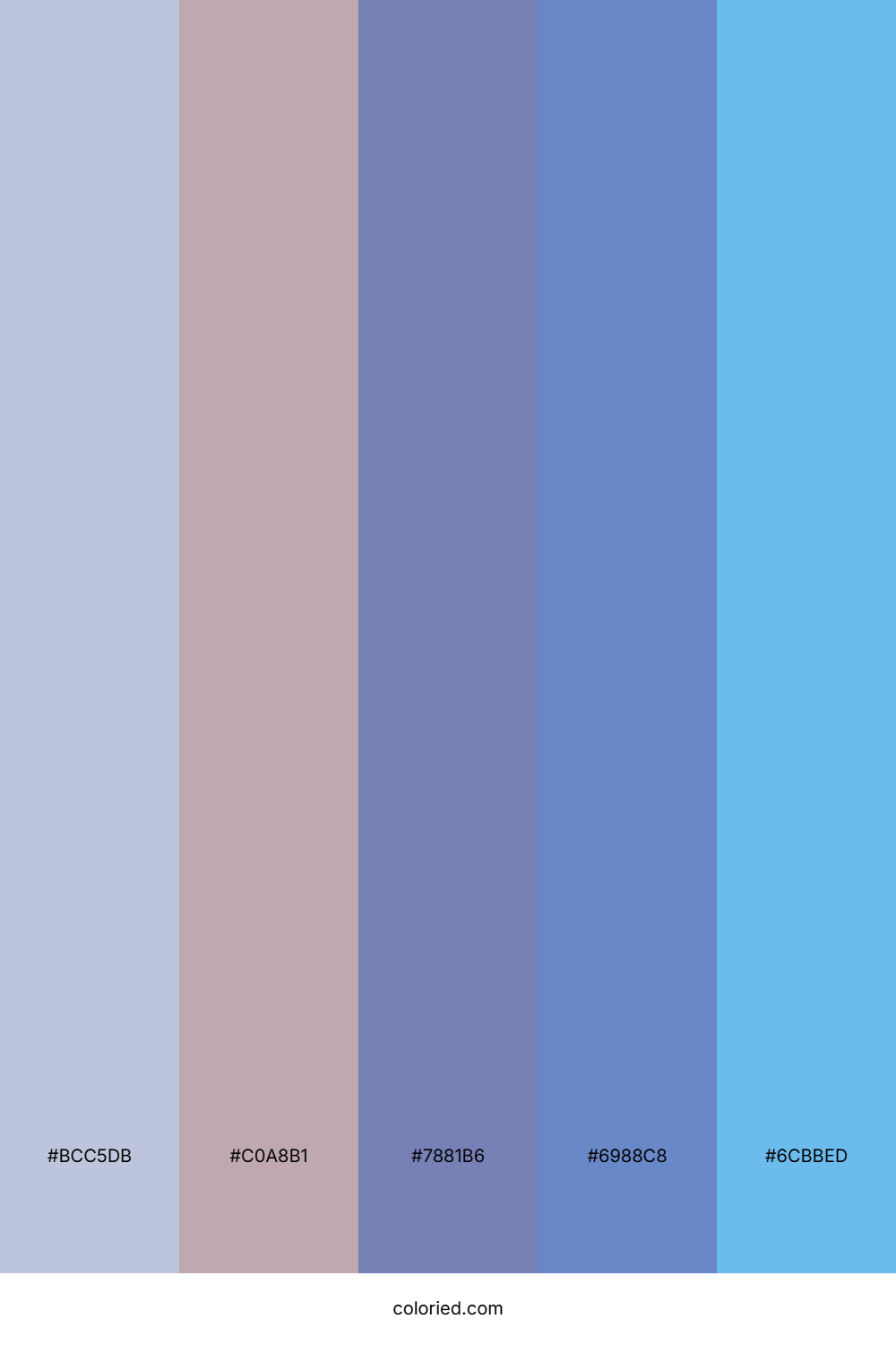 Lavender Horizon Blue Palette