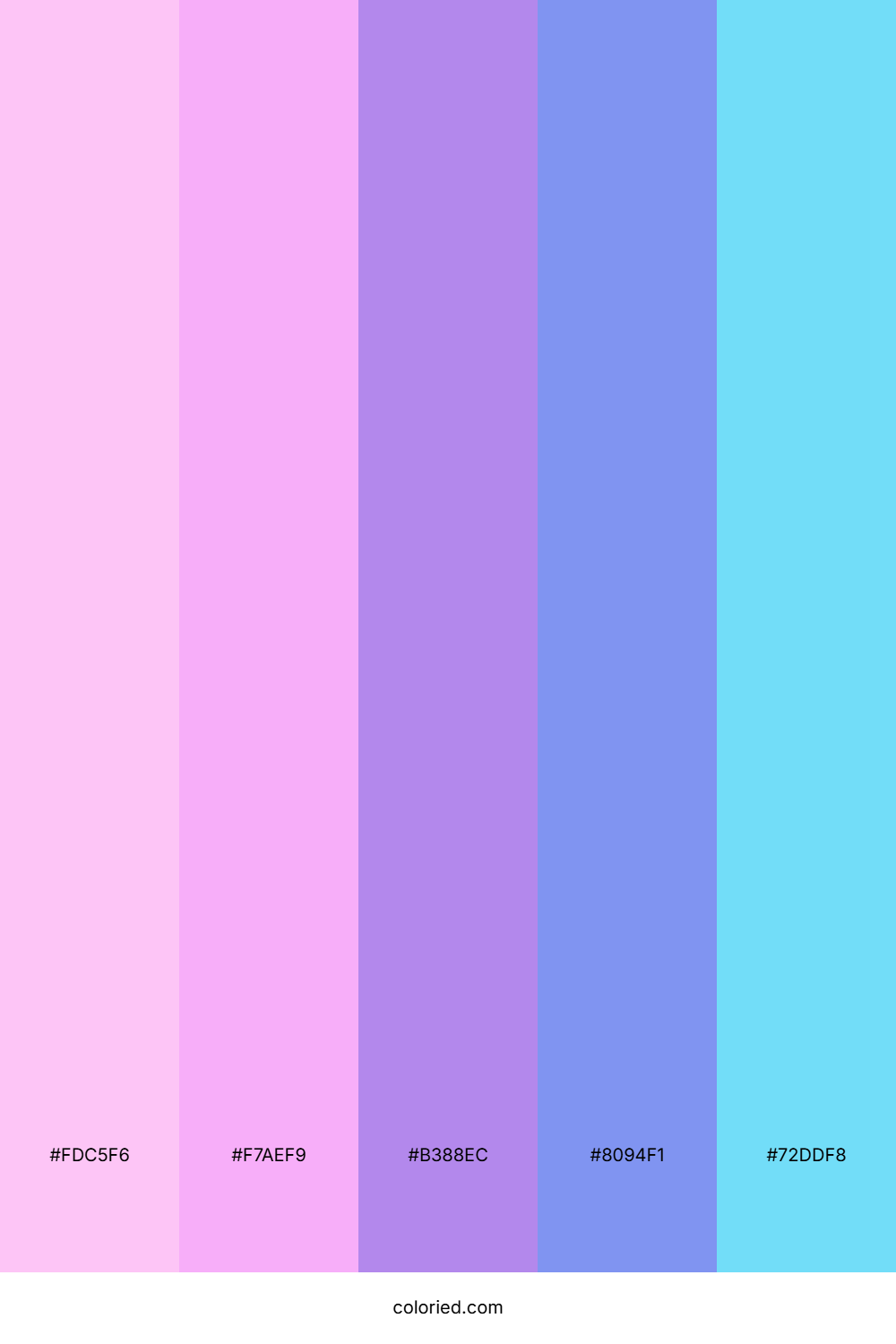 Lavender Ice Stream Color Palette
