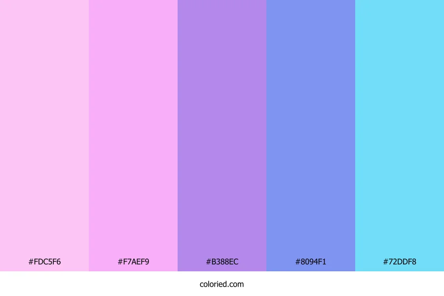 Lavender Ice Stream Color Palette