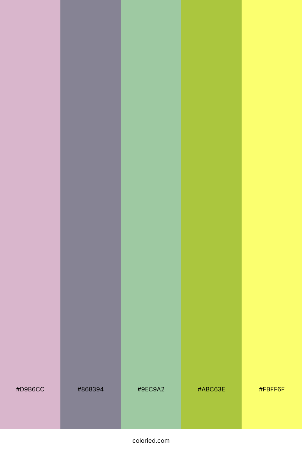 Lavender Lime Breeze Color Palette
