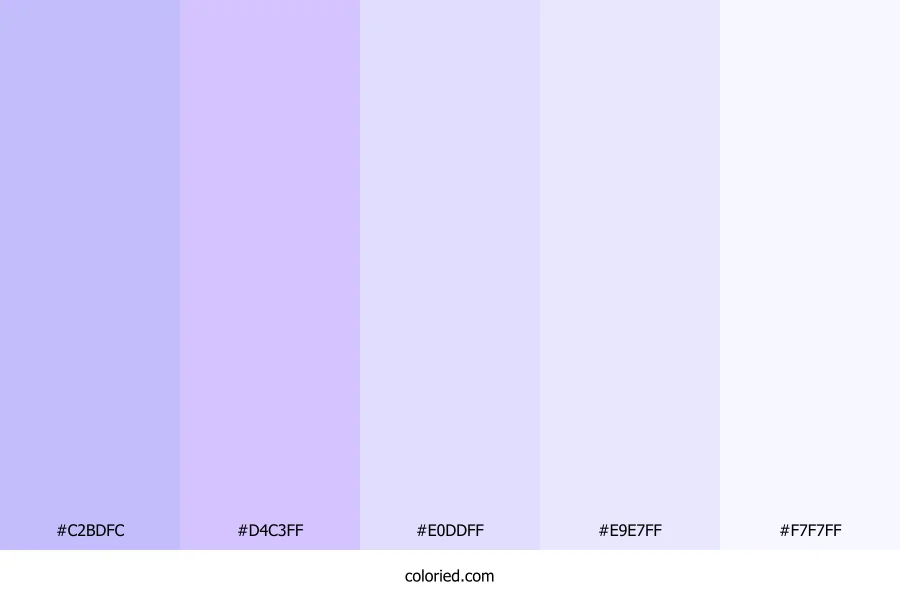 Lavender Mist and Lilac Color Palette