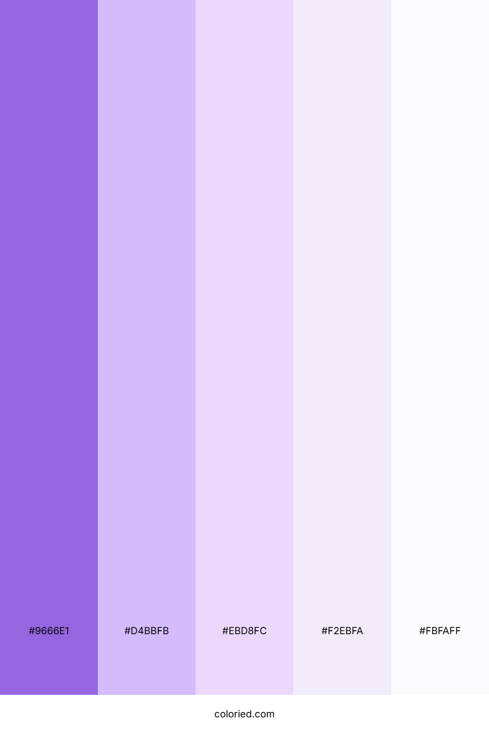 Lavender Mist Bloom Color Palette