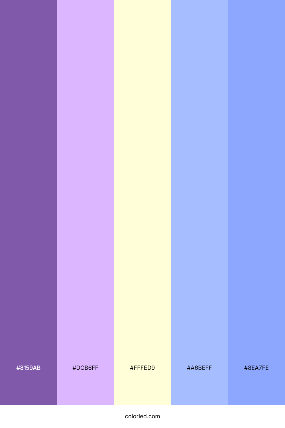 Lavender Nebula Dream Color Palette
