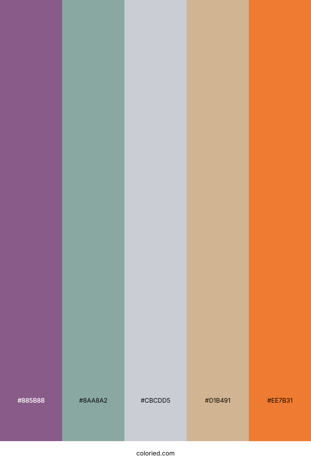 Lavender Ocean Drift Color Palette