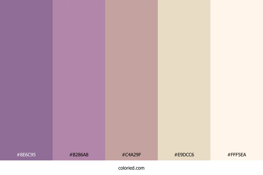 Lavender Orchid Sky Color Palette