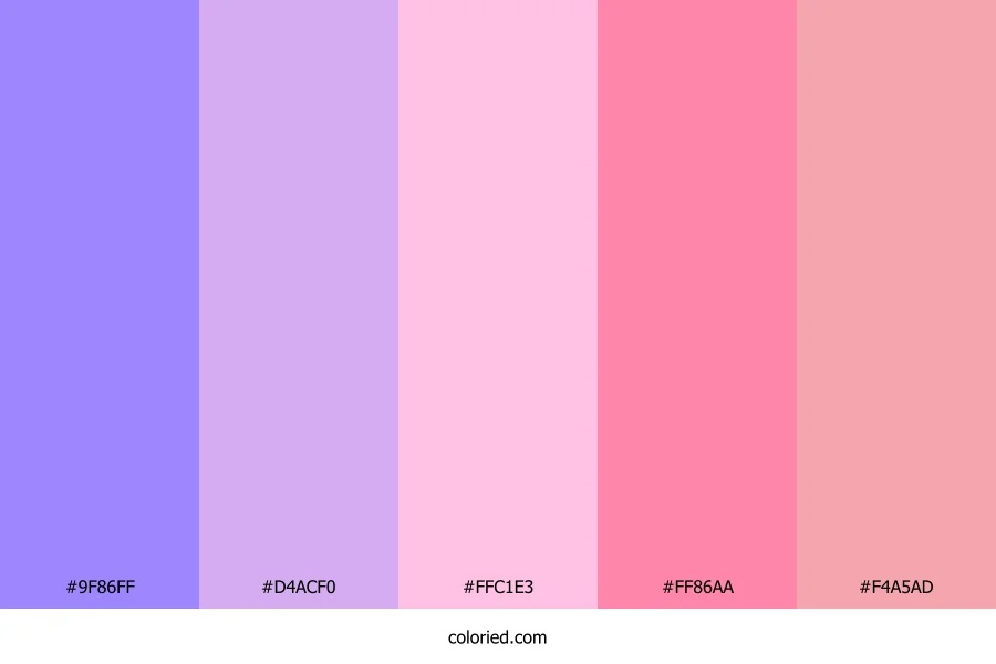 Lavender Pink Dream Color Palette