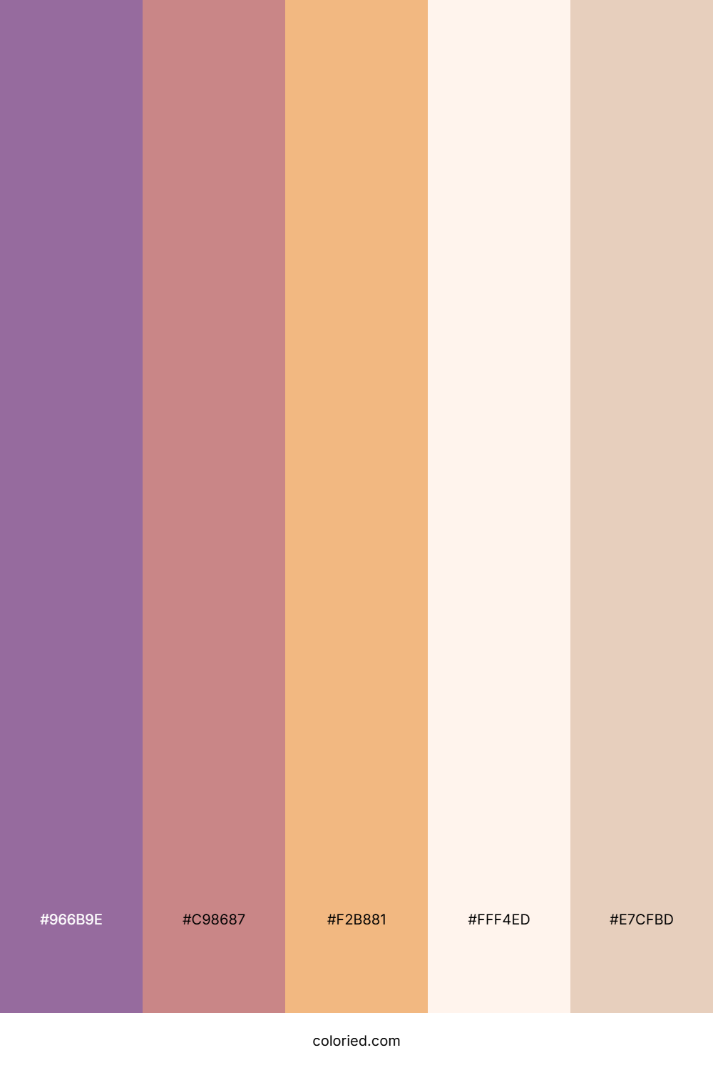 Lavender Rose Dawn Color Palette