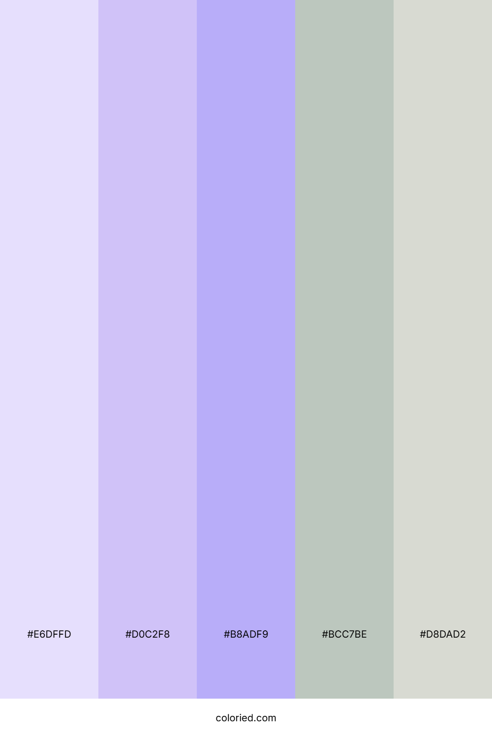 Lavender Sage Mist Color Palette