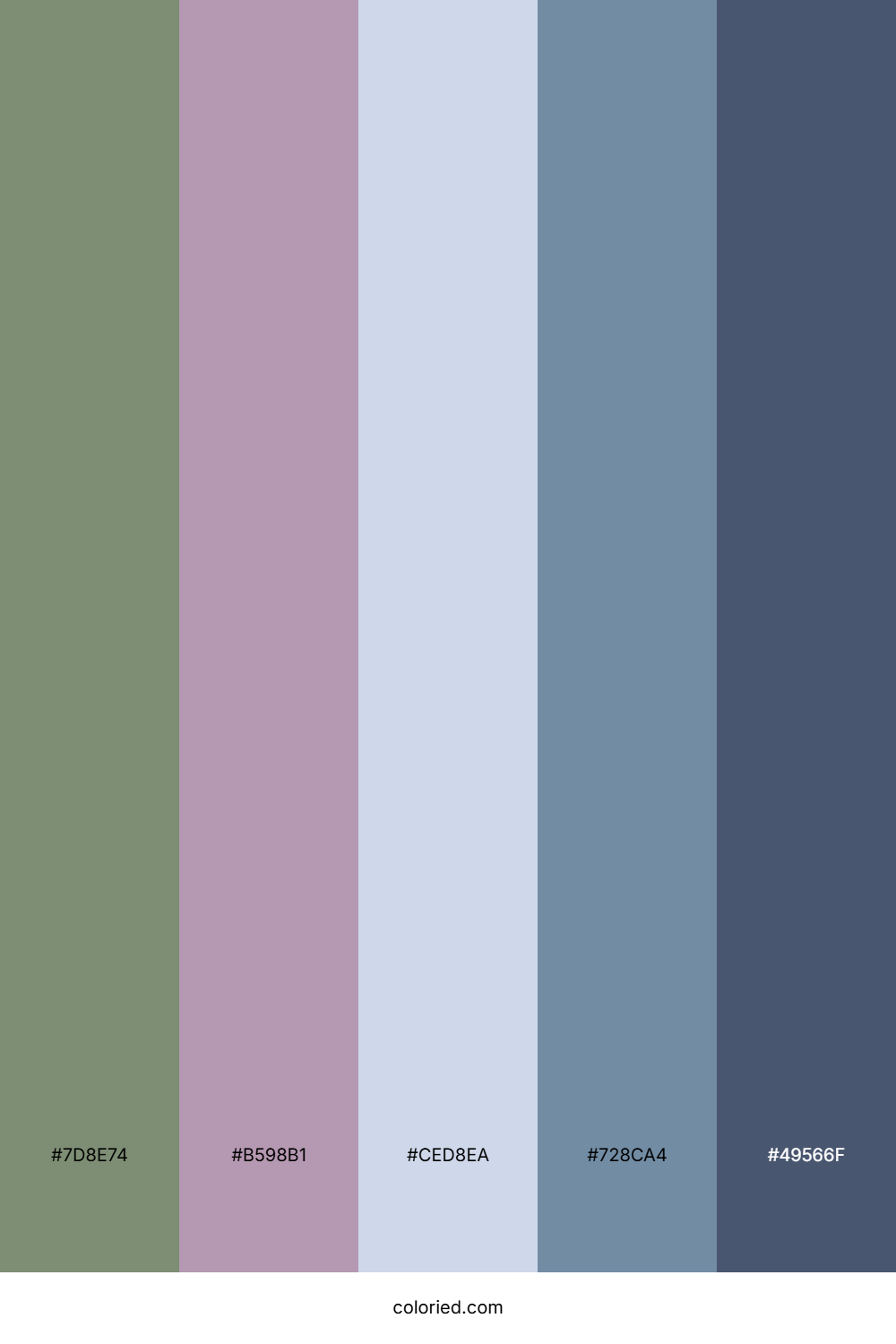 Lavender Sage Twilight Color Palette