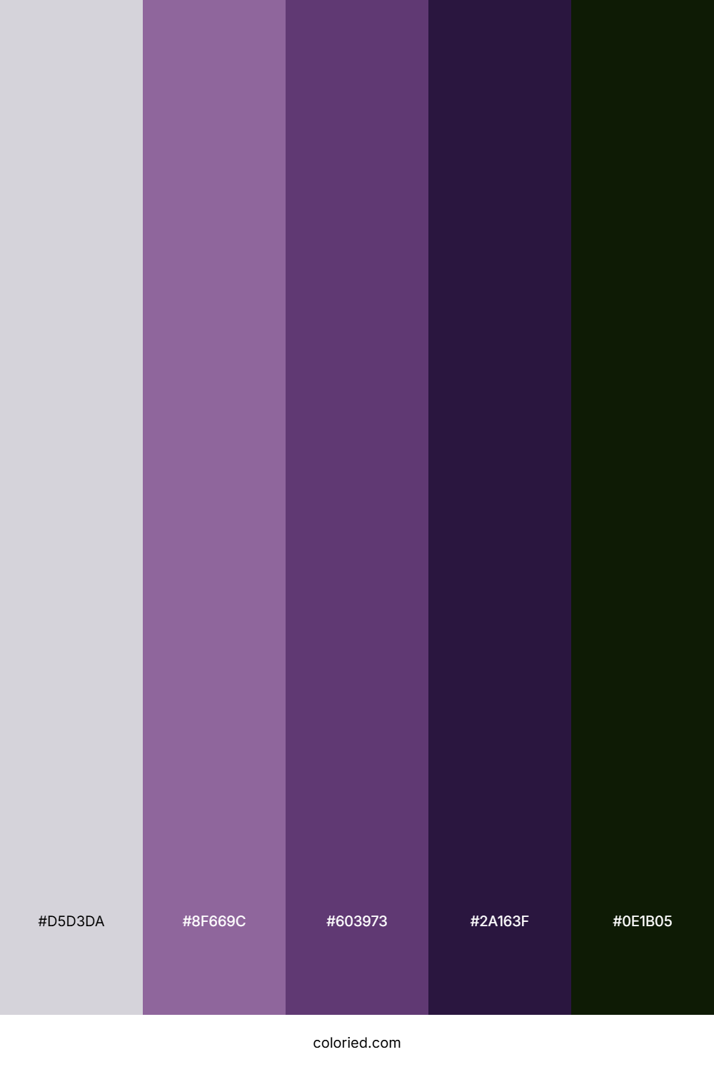 Lavender Shadow Grove Color Palette