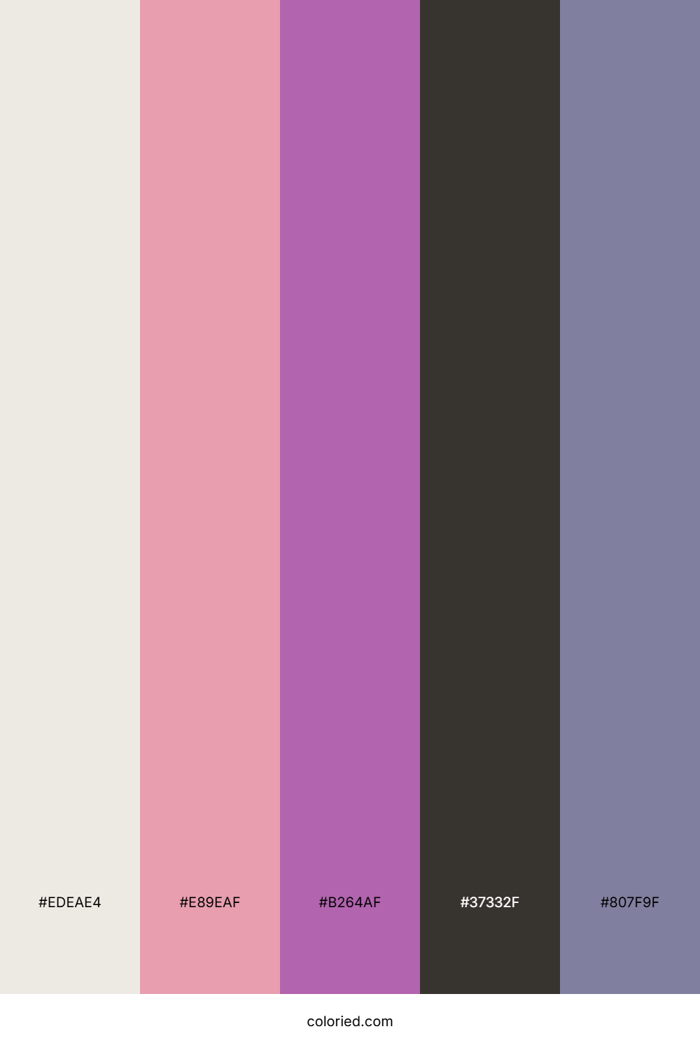 Lavender Smoke Drift Color Palette