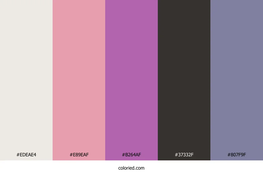 Lavender Smoke Drift Color Palette