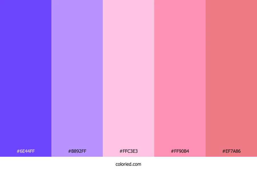 Lavender Sunset Drift Color Palette