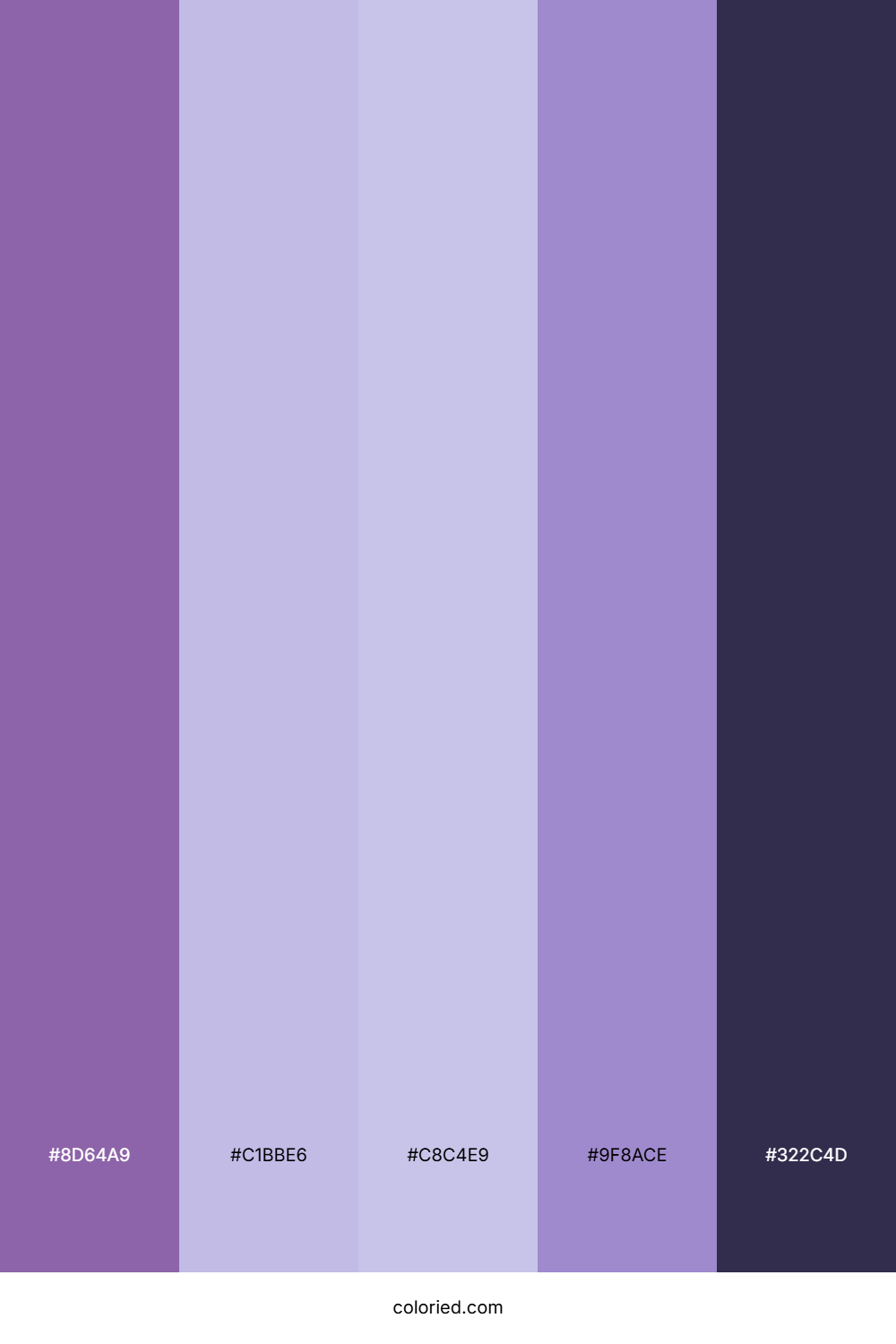 Lavender Twilight Cream Color Palette