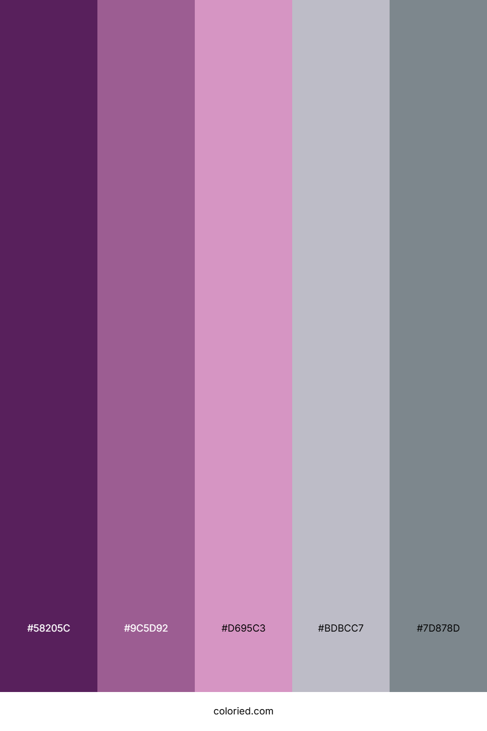 Lavender Twilight Haze Color Palette