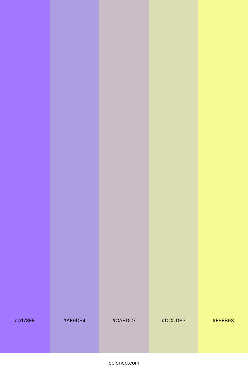 Lavender Vanilla Delight Color Palette