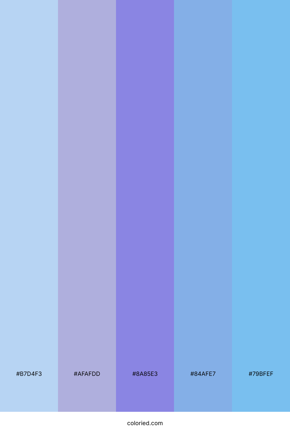 Lavender Wave Stream Color Palette