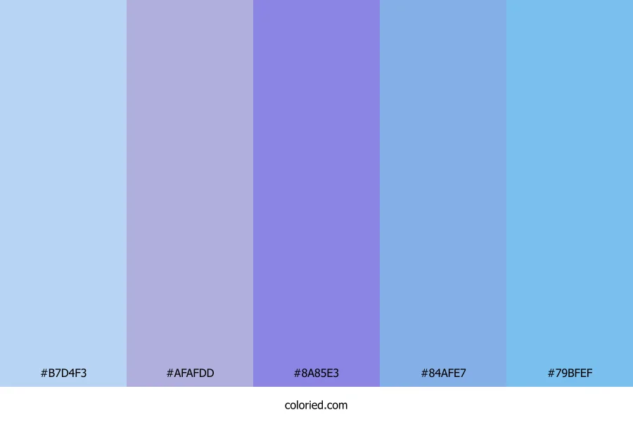 Lavender Wave Stream Color Palette