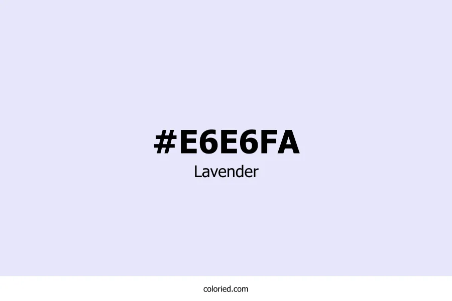 Lavender Color Hex Code