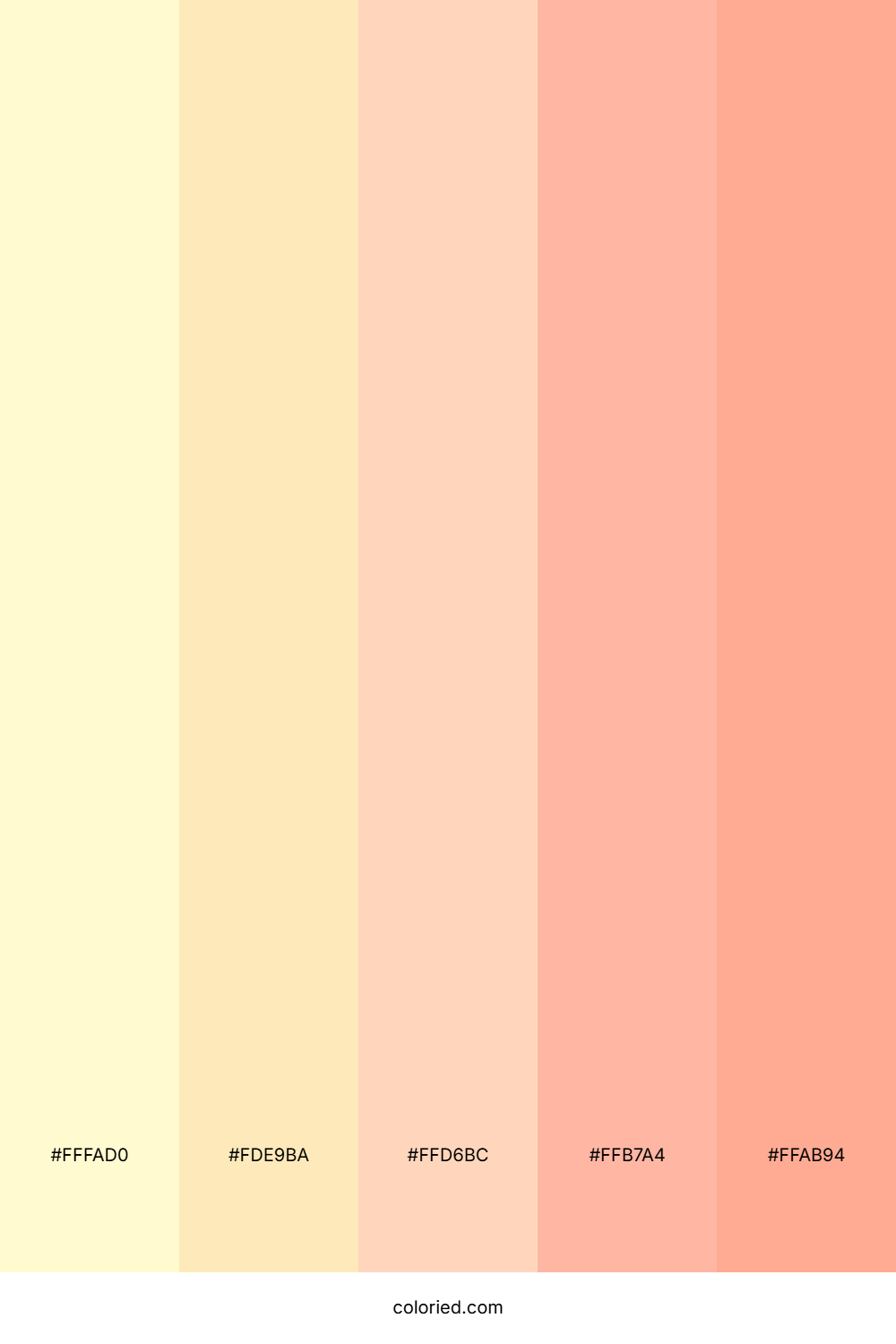 Lemon and Coral Color Palette