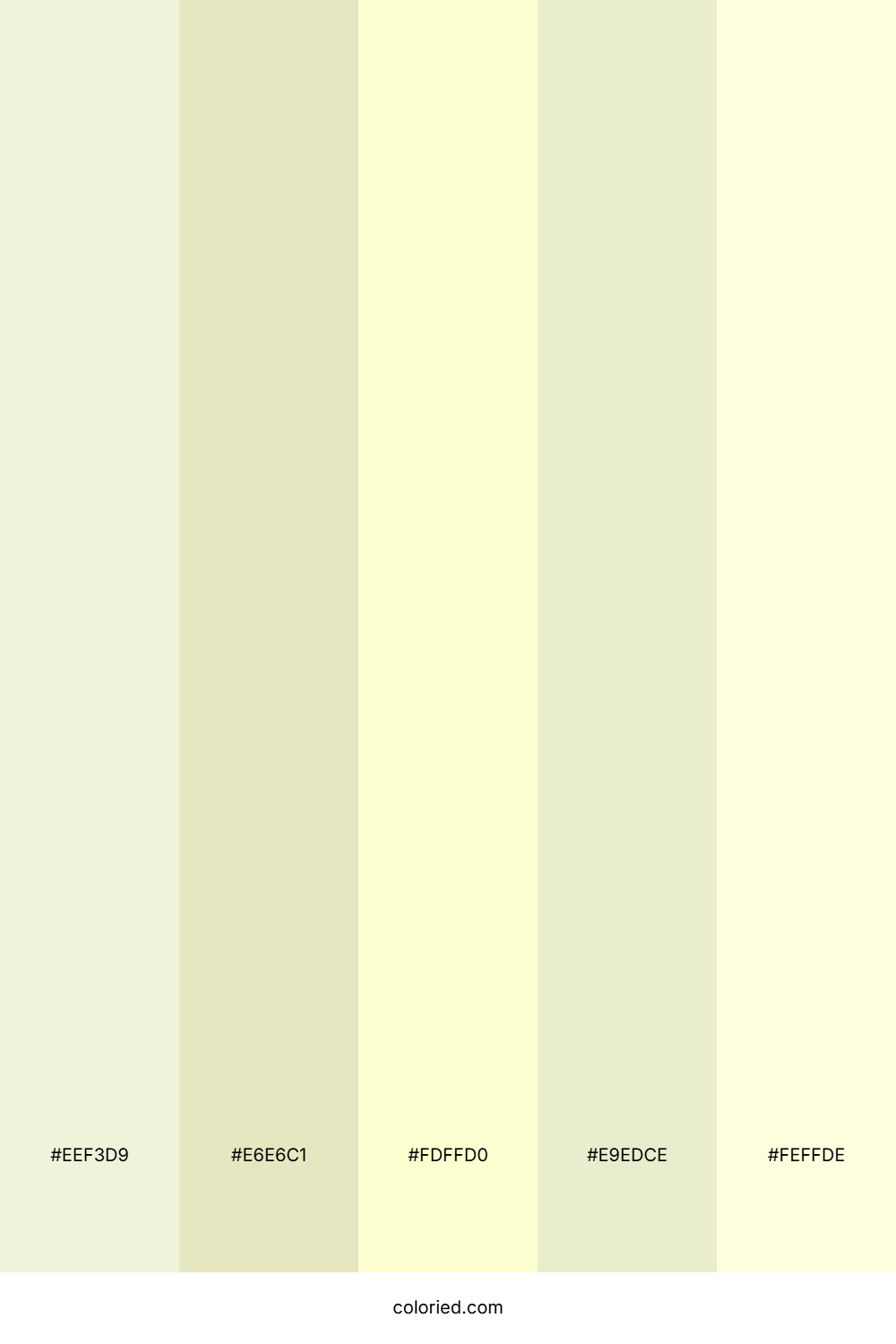 Lemon And Cream Color Palette