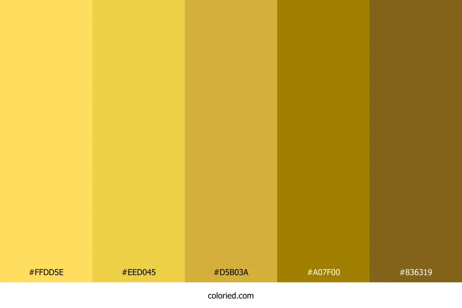 Lemon and Goldenrod Color Palette