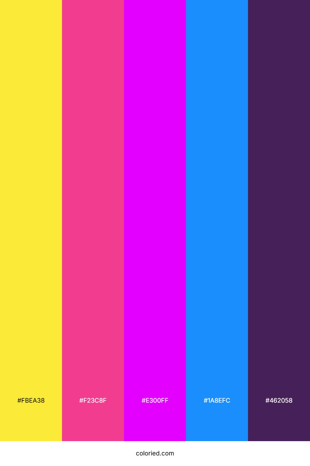 Lemon and Magenta Color Palette