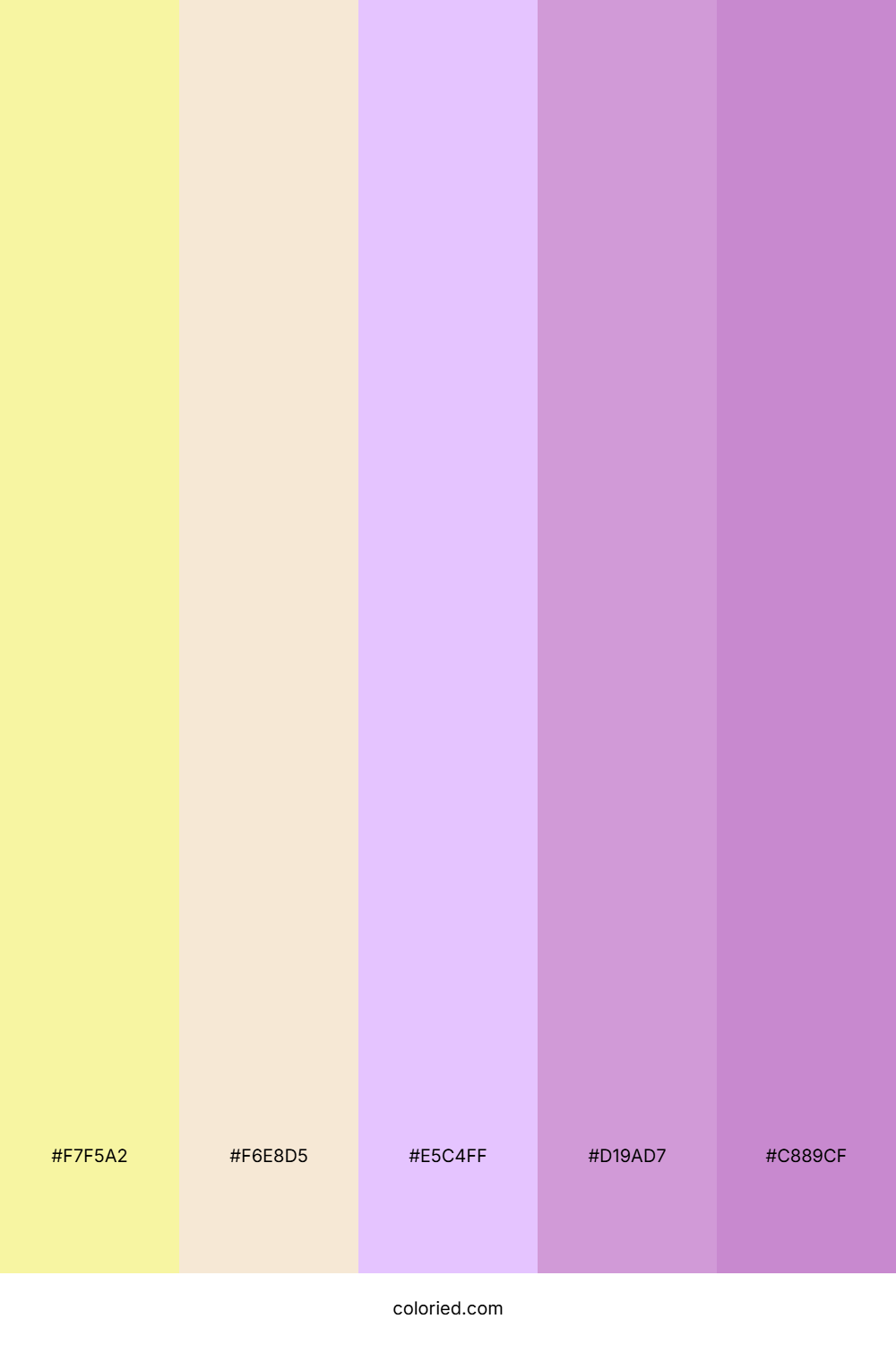 Lemon and Orchid Color Palette